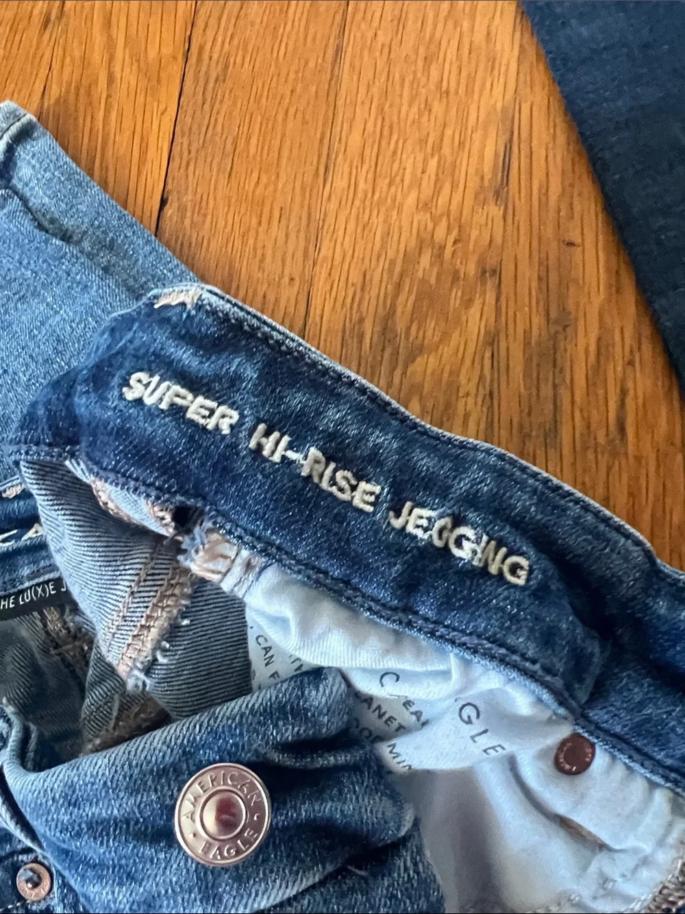 American Eagle Outfitters Dark and Mid Blue Skinny Jeans Duo